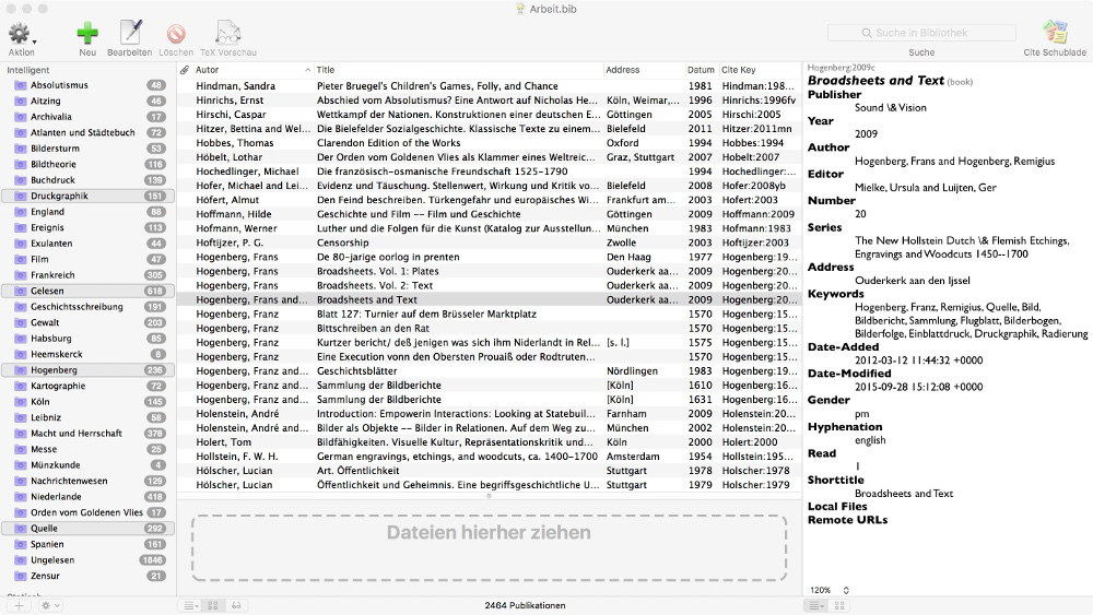 moving bibdesk library to